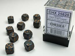 12mm D6 Dice Block War Pips Opaque