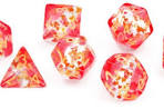 RPG Dice Set (7): Maple Leaf