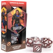 D&D Adventure Dice Set: Fighter - Red