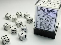 12mm D6 Dice Block War Pips Opaque