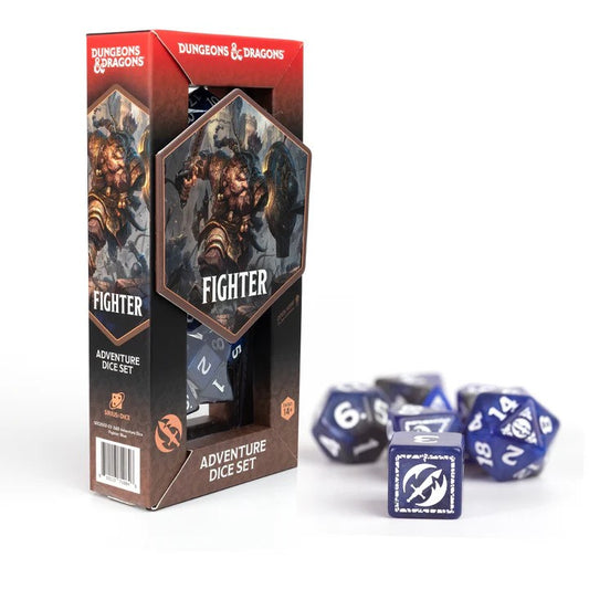 Dungeons & Dragons: Adventure Dice - Fighter Blue