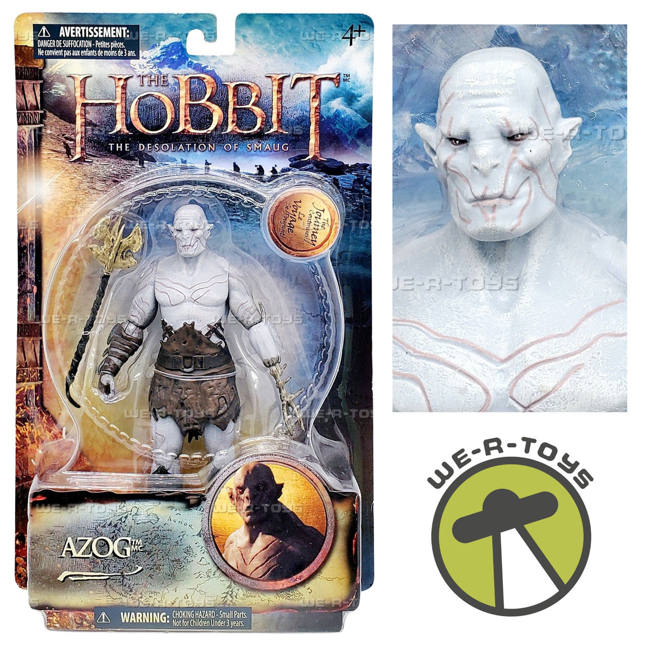The Hobbit The Desolation of Smaug Azog Action Figure The Bridge Direct 16037