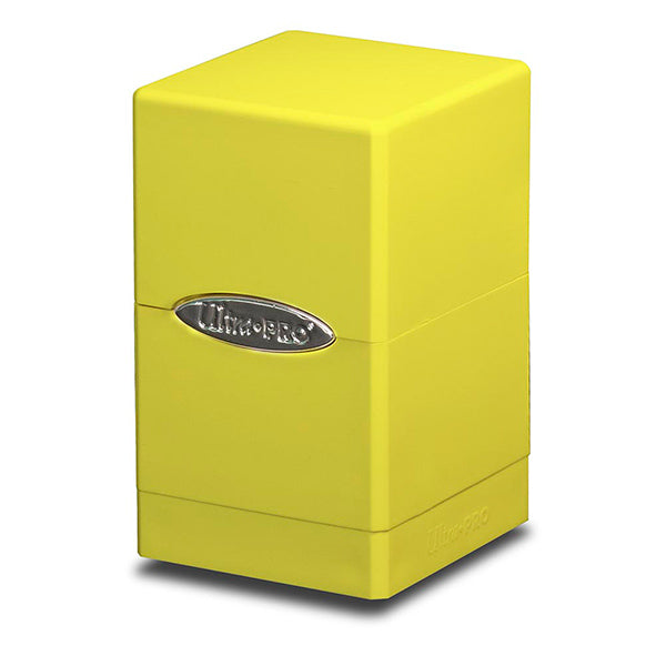 Deckbox: Satin Tower 100+ Solid- Yellow, Bright