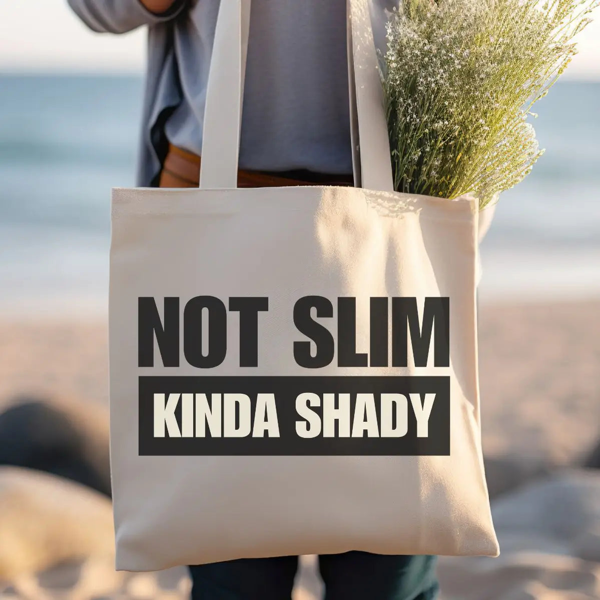 Not Slim Kinda Shady Tote Bag