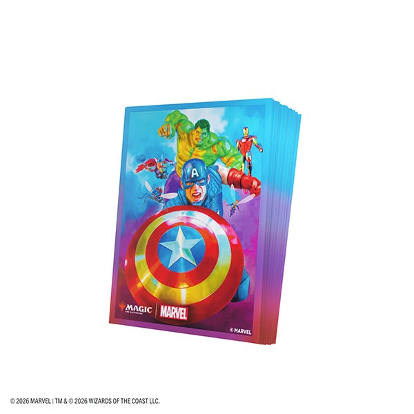 MTG: Marvel Super Heroes -  Premium Art Sleeves - Captain American, Team Leader