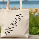 Bats Flying Canvas Tote Bag