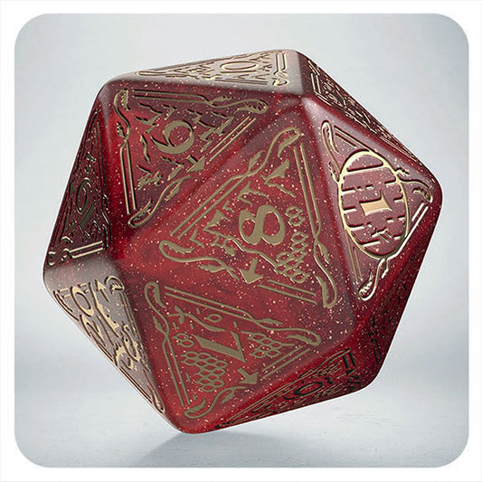 Jumbo Spindown D20: The Hobbit TCG Dice - Ember