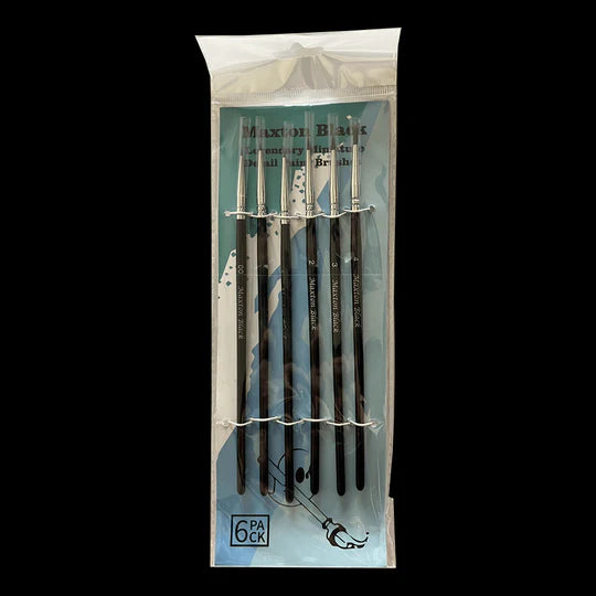 Brush Ghost Maxton Black Brush Set (6 piece)