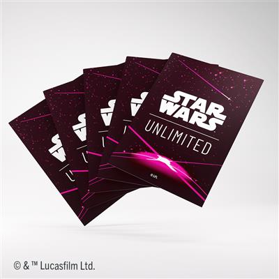 Star Wars Unlimited Premium Art Sleeves Card Back Magenta