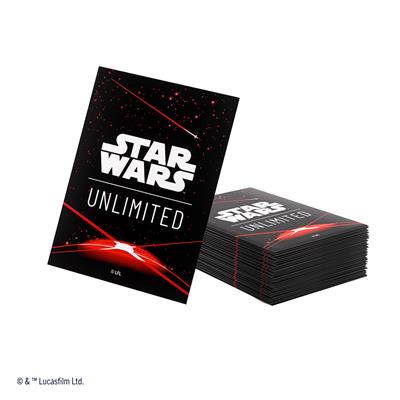 Star Wars Unlimited Premium Art Sleeves - Card Back Red