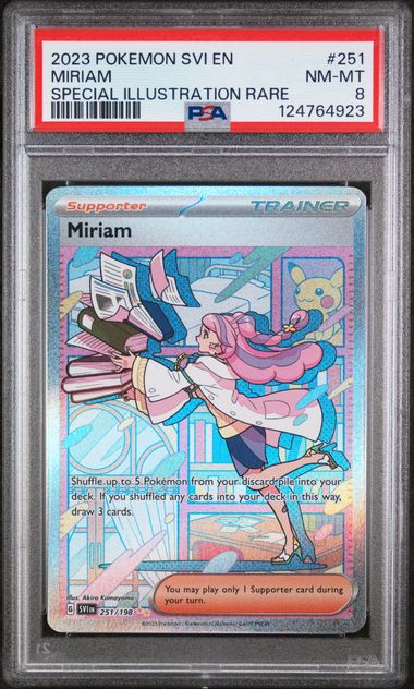 Miriam (251/198) Scarlet & Violet Base Set - PSA 8 Special Illustration Rare