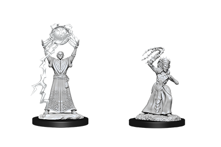 Dungeons & Dragons: Nolzur's Marvelous Unpainted Miniatures - W12 Drow Mage & Drow Priestess)