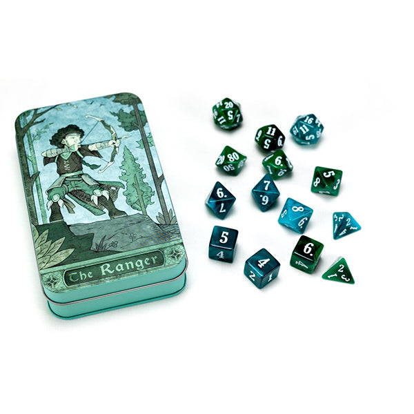 RPG Class Dice: Ranger Set Tin (14 Dice)