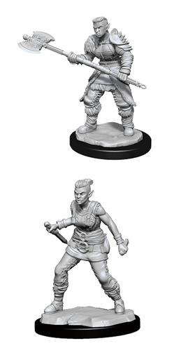 Dungeons & Dragons: Nolzur's Marvelous Unpainted Miniatures - W13 Orc Barbarian Female