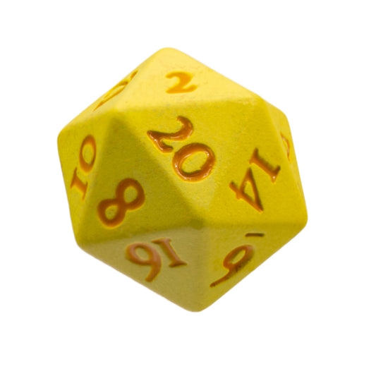 Ultra Pro: Heavy Metal D20 Dice Set - Yellow
