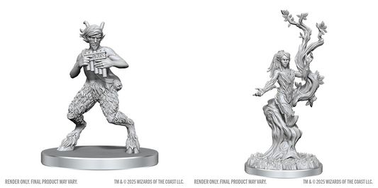 D&D: Nolzur`s Marvelous Unpainted Miniatures - W28 Satyr & Dryad