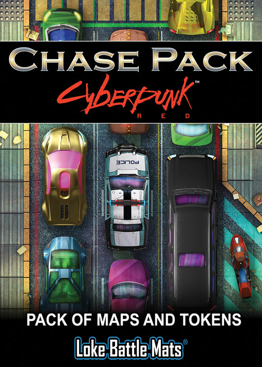 Cyberpunk RED RPG: Chase Pack Maps & Tokens