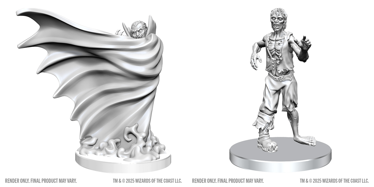 D&D: Nolzur`s Marvelous Unpainted Miniatures - Classic Vampire & Classic Zombie