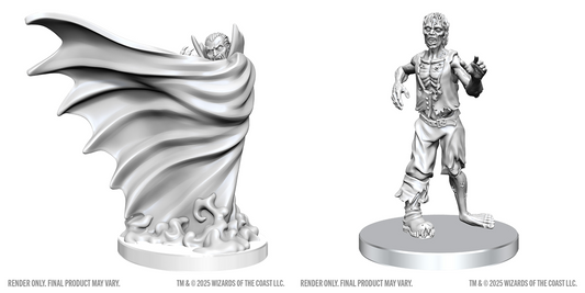 D&D: Nolzur`s Marvelous Unpainted Miniatures - Classic Vampire & Classic Zombie