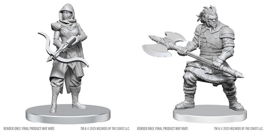 D&D: Nolzur`s Marvelous Unpainted Miniatures - Assassin & Berserker