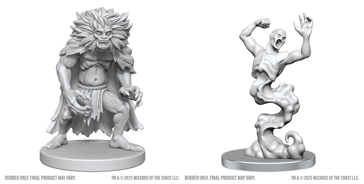 D&D: Nolzur`s Marvelous Unpainted Miniatures - Classic Wight & Classic Wraith