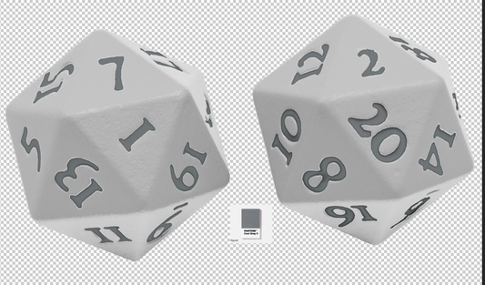 Ultra Pro: Heavy Metal D20 Dice Set - White