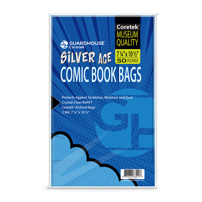 Coretek Comic Book Bag (2mil BoPET) - Silver