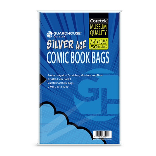 Coretek Comic Book Bag (2mil BoPET) - Silver