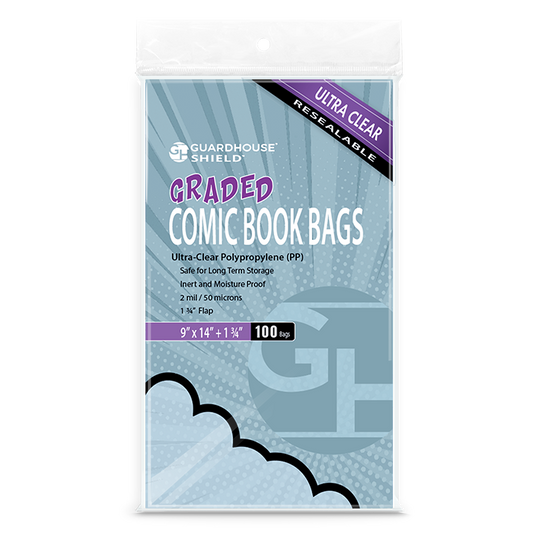 Graded Polypropylene Comic Book Bags