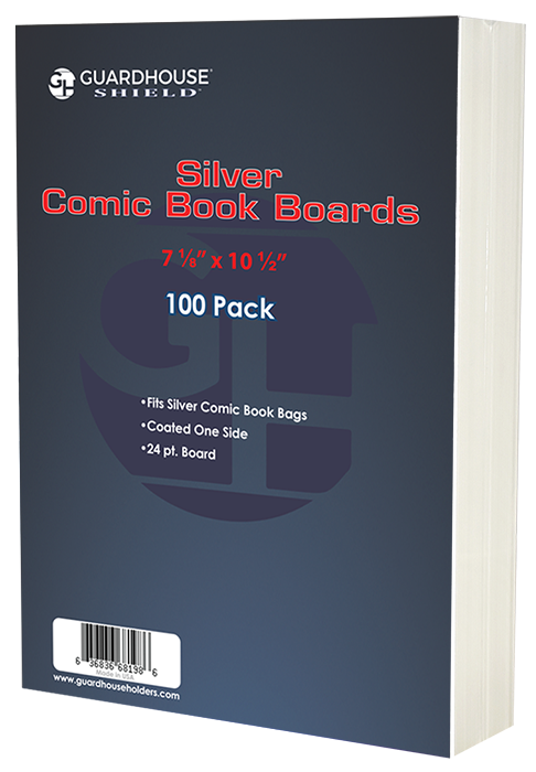 Silver Comic Book Boards (7 1/8 x 10 1/2) - 100 Pack