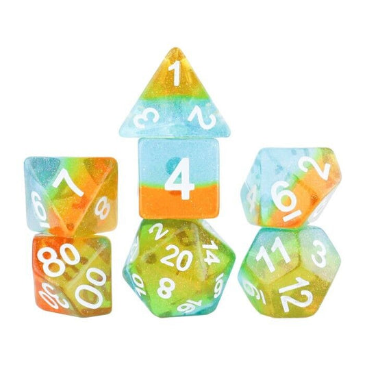 Dice Set Celestial Ocean Dusk