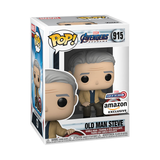 Funko Pop! Vinyl: Marvel - Old Man Steve - Amazon (Exclusive) #915