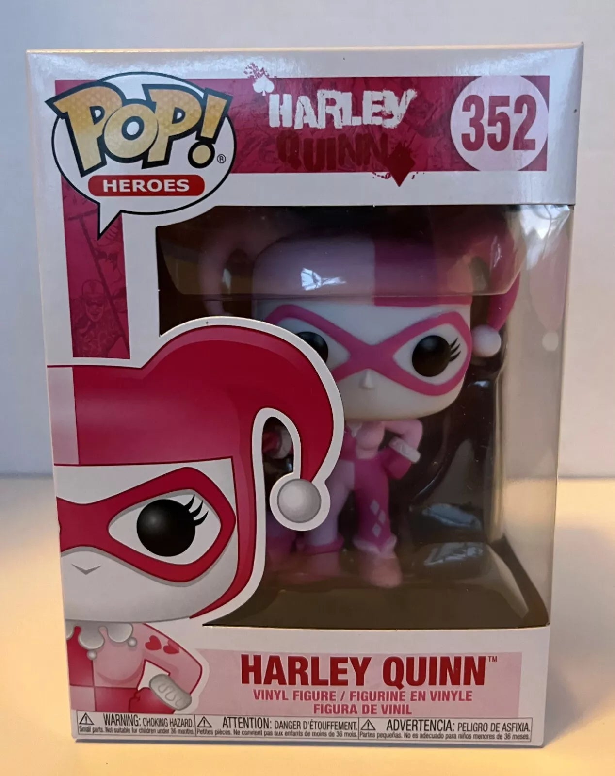 Harley Quinn Breast Cancer Awareness- Funko Pop! Heroes Vinyl Figure (352)