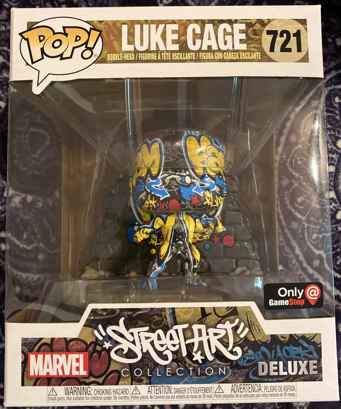 Funko Pop LUKE CAGE Graffiti Art DELUXE #721 Target Exclusive. Brand New!!