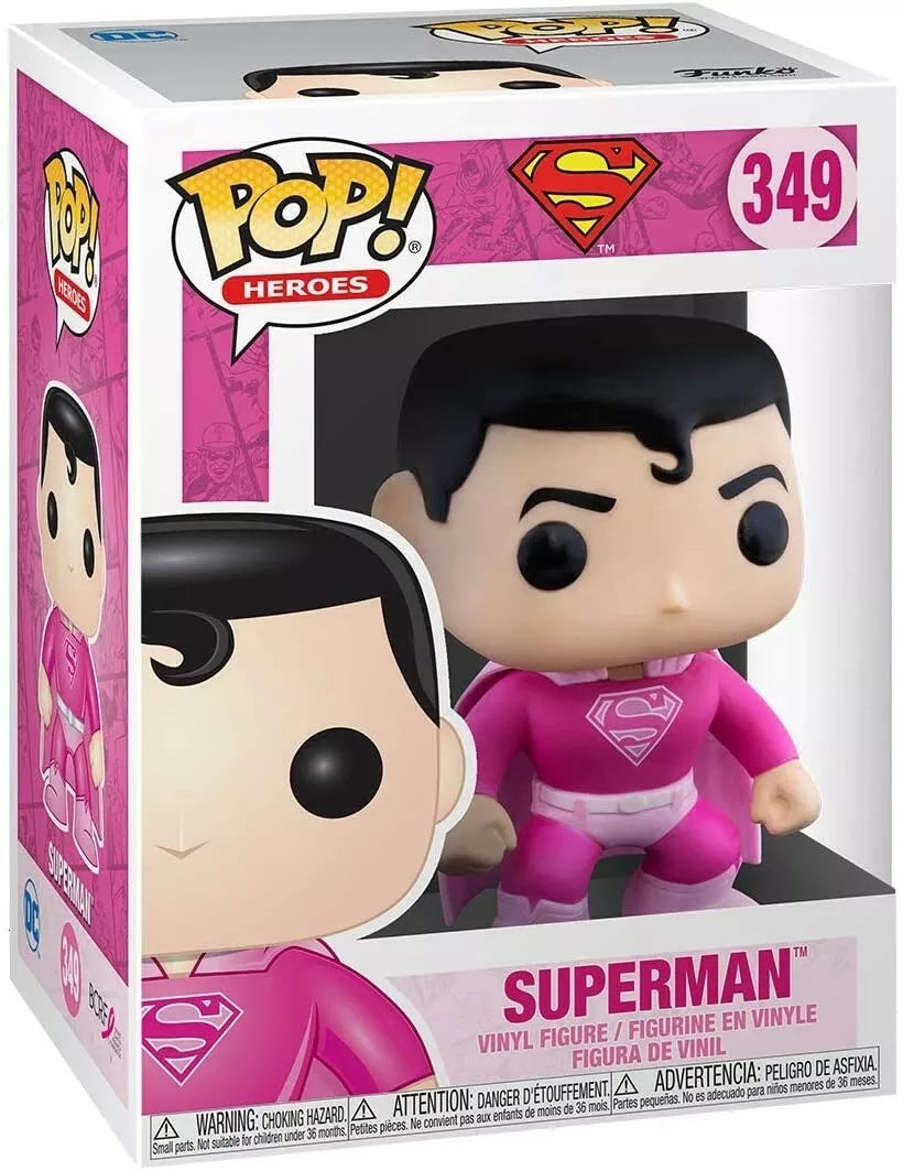 Funko - POP Heroes: Breast Cancer Awareness - Superman Brand New In Box