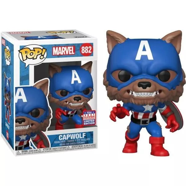 Funko POP! Marvel: Year of The Shield - Capwolf Vinyl Bobble-Head