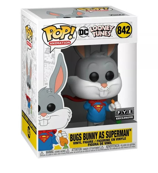 Funko Pop Looney Tunes : Bugs Bunny as Superman #842 FYE Exclusive