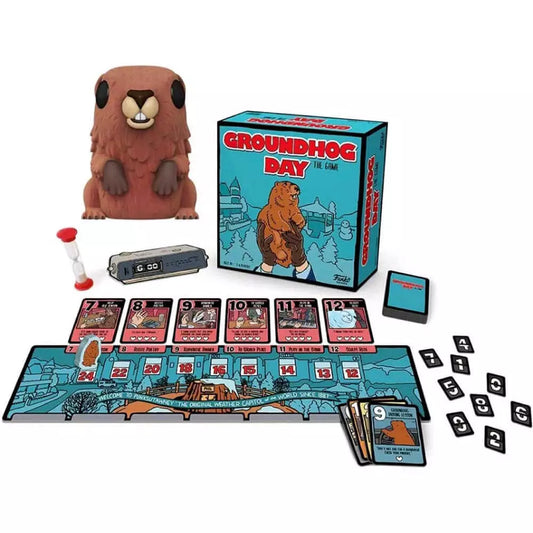 Groundhog Day The Game & Punxsutawney Phil Flocked Exclusive Pop! Vinyl Bundle