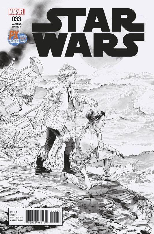 SDCC 2017 Star Wars #33 Black & White Variant Comic Book