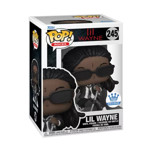 Funko Pop Rocks Lil Wayne Figure Funko Exclusive - Lil Wayne with Lollipop #245