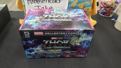 NIB 2022 MARVEL THOR LOVE & THUNDER FUNKO POP MSYTERY BOX 5 PIECES MEDIUM