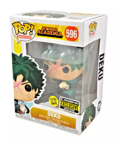 Funko Pop My Hero Academia Deku Vinyl Figure Glow In The Dark EE Exclusive #596