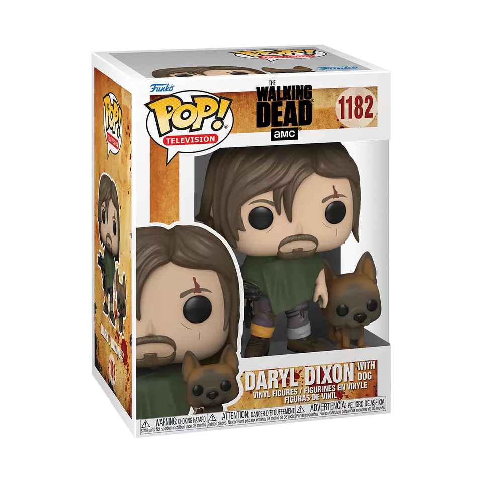 Funko Pop! Vinyl: The Walking Dead - Daryl Dixon with Dog #1182