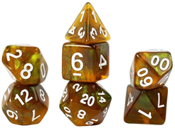 RPG Dice Set (7): Treasure Series - Peridot