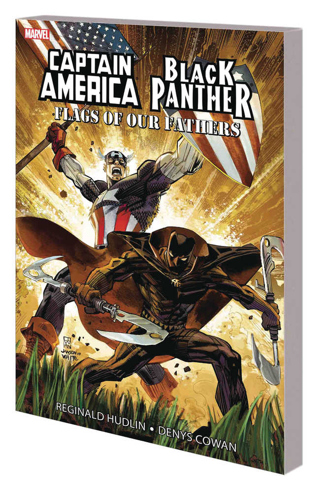 Captain America Black Panther Flags Our Fathers New Printing