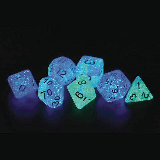 Frosted Glowworm Dice Set