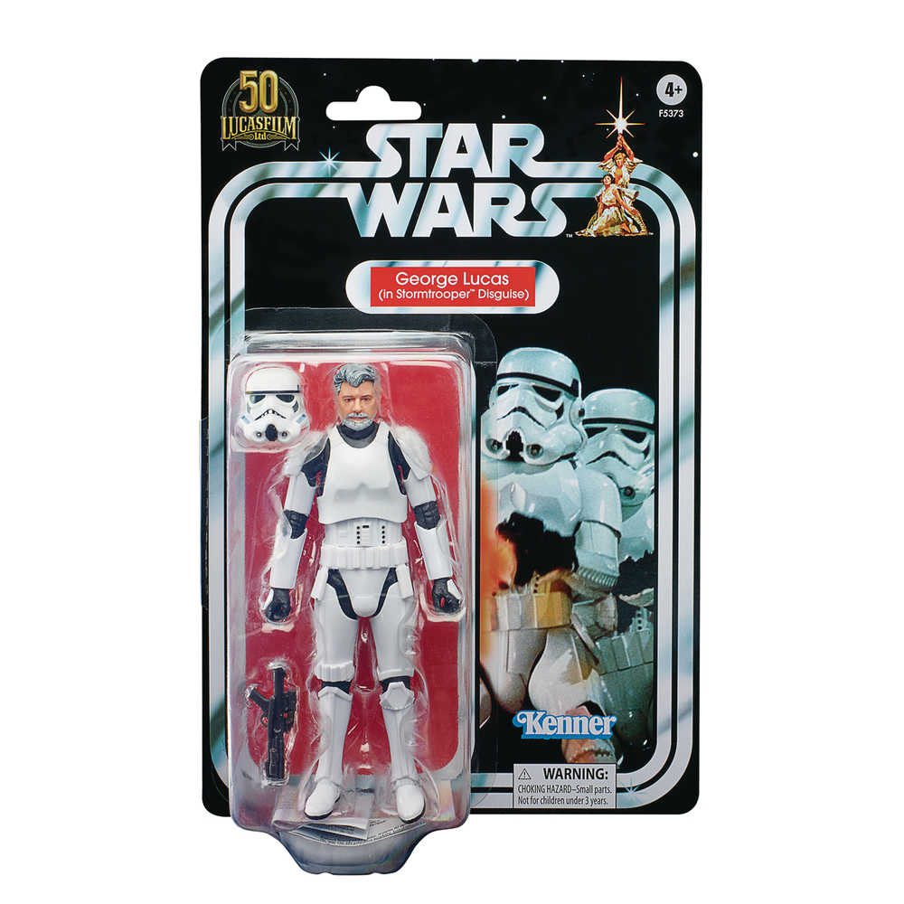 Star Wars Black George Lucas Stormtrooper 6in Action Figure Case