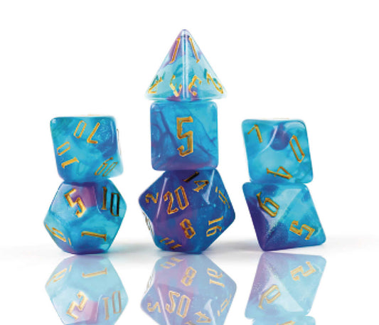 Cerulean Nebula Sirius Role Playing Game Dice Set