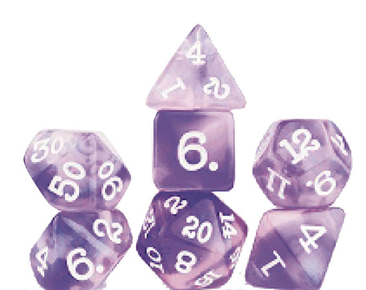 Purple Glaze Role Playing Game Dice Set