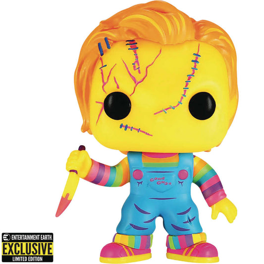 Pop Childs Play Chucky Black Light Vinyl Figure